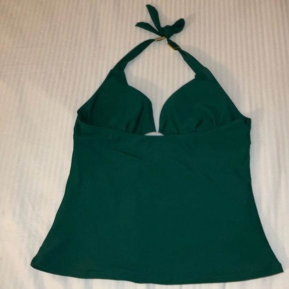 Swim women’s size large Elegant Green halter Top - bathing suit top - Picture 5 of 9